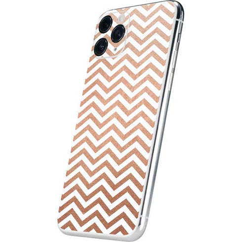 Rose Gold Chevron iPhone 11 Pro Skin